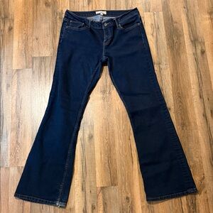 Banana Republic Navy Wide Leg Jeans